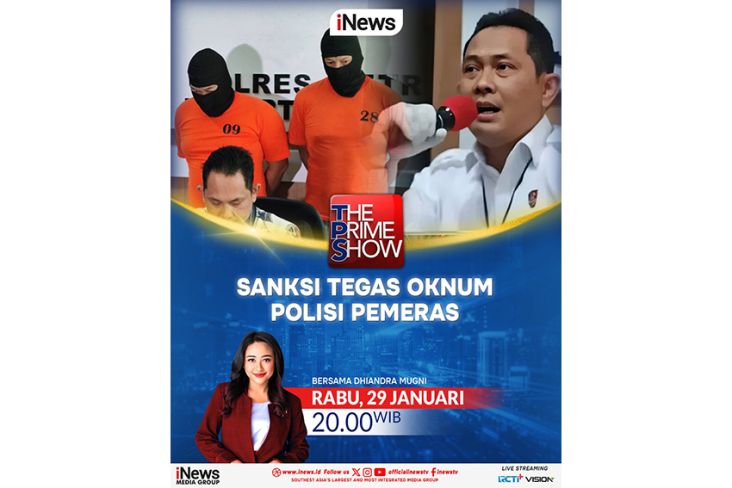Dhiandra Mughni Siap Berantas Polisi Pemeras di The Prime Show Malam Ini, Tayangan Eksklusif di iNews