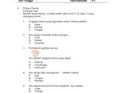 50 Soal PAS Bahasa Indonesia Kelas 2 2025, Kunci Jawaban Semester 1