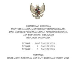 Persiapan Dua Liburan Panjang Mulai Pekan Ini: Libur dan Cuti Bersama Imlek, Ramadan, dan Idulfitri 2026