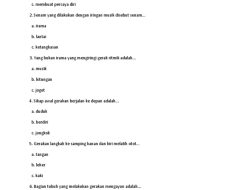 Soal PJOK Kelas 10 Semester 2 Beserta Kunci Jawaban untuk Persiapan Ujian Akhir