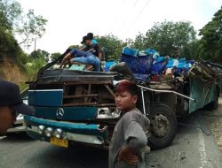 Bus Diduga Alami Rem Blong, Satu Penumpang Tewas dan Puluhan Luka-Luka di Sanggau