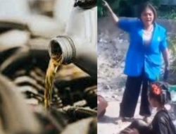 Aksi Pemuda Minum Oli untuk Tambah Stamina Viral di Medsos